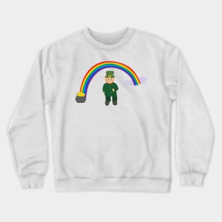 Shamrock Rainbow for leprechaun Crewneck Sweatshirt